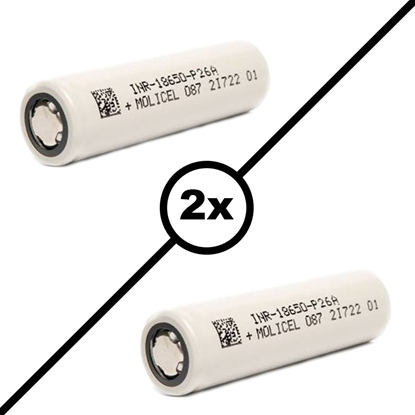 Picture of Molicel INR 18650 P26A 35A 2600mAh(2 pcs)