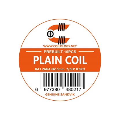 Picture of Coilology Plain Coil SANDVIK Kanthal 26GA 2.5mm 7/6LP 0.82ohm 10pcs