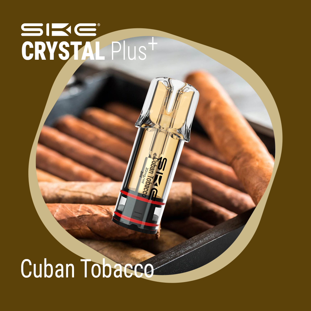 ske tobacco SKE Crystal Plus Pod Cuban Tobacco 20mg 2ml