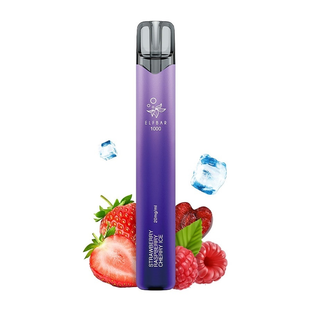 Picture of Elf Bar 1000 Strawberry Raspberry Cherry Ice 20mg 2ml