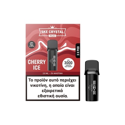 Picture of SKE Crystal Plus Pod Cherry Ice 20mg 2ml (3 Pods)