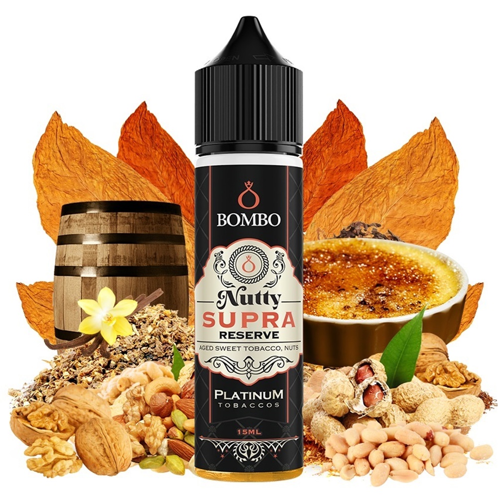 Picture of Bombo Platinum Tobaccos Nutty Supra Reserve 15ml/60ml
