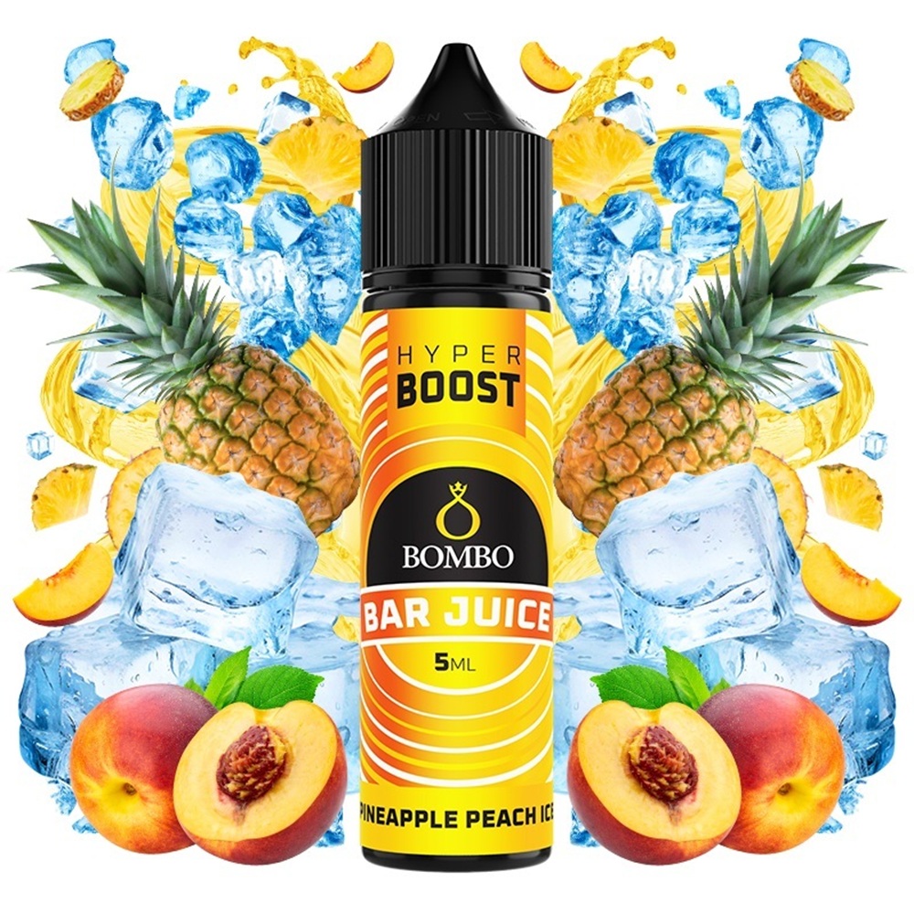 Picture of Bombo Bar Juice Hyper Boost Pineapple Peach Ice 5ml/60ml