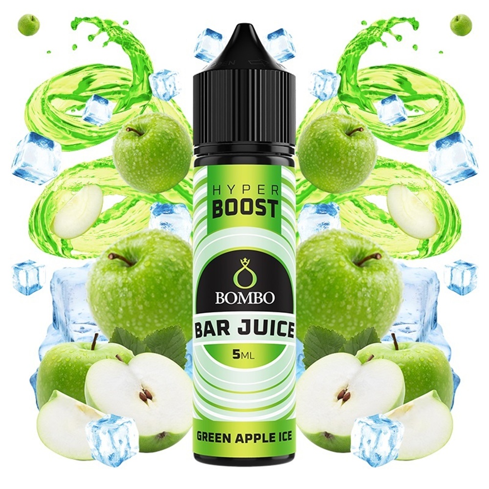 Picture of Bombo Bar Juice Hyper Boost Green Apple Ice 5ml/60ml