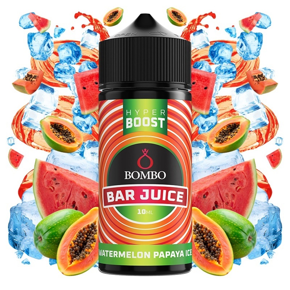 Picture of Bombo Bar Juice Hyper Boost Watermelon Papaya Ice 10ml/120ml