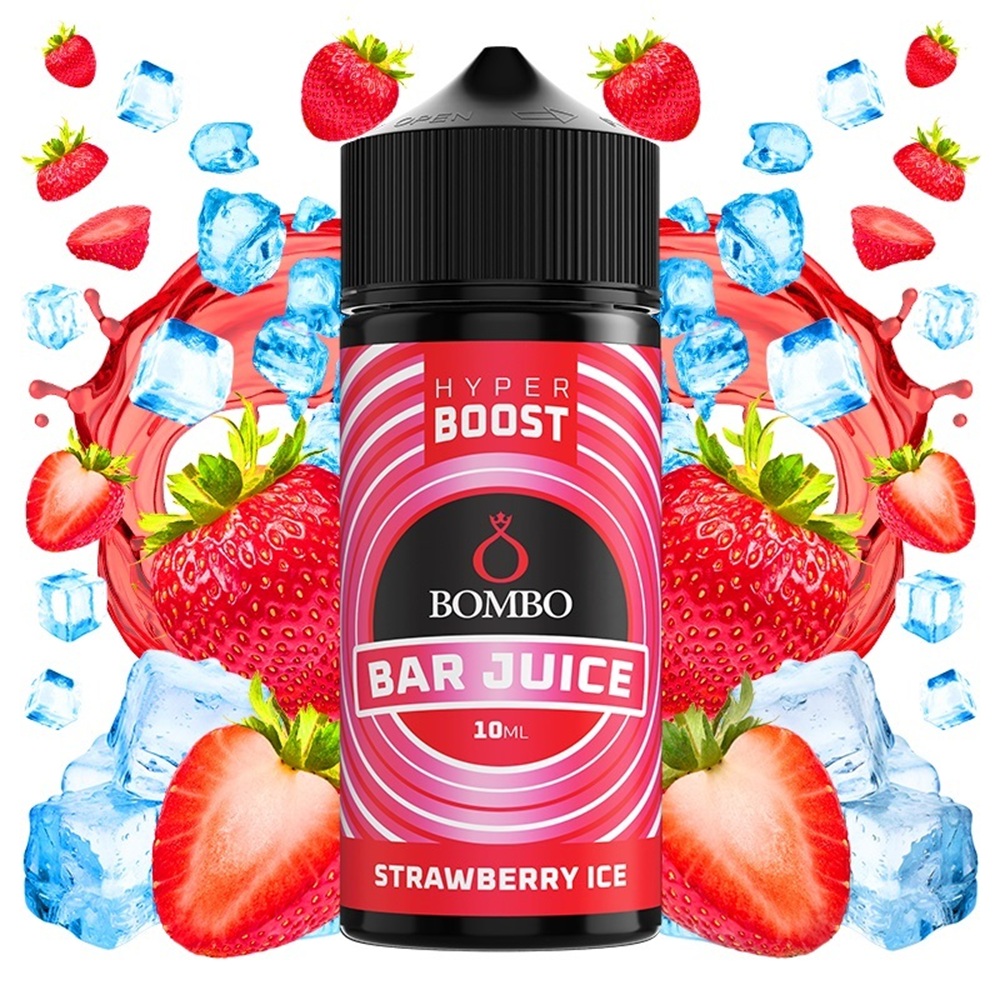 Picture of Bombo Bar Juice Hyper Boost Strawberry Ice 10ml/120ml