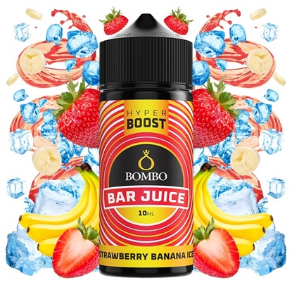 Picture of Bombo Bar Juice Hyper Boost Strawberry Banana Ice 10ml/120ml
