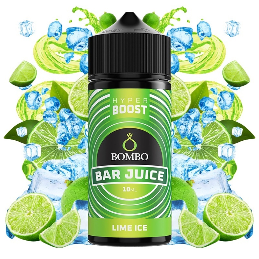 Picture of Bombo Bar Juice Hyper Boost Lime Ice 10ml/120ml