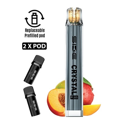 Picture of SKE Crystal Plus Combo Peach Mango 20mg 2x2ml