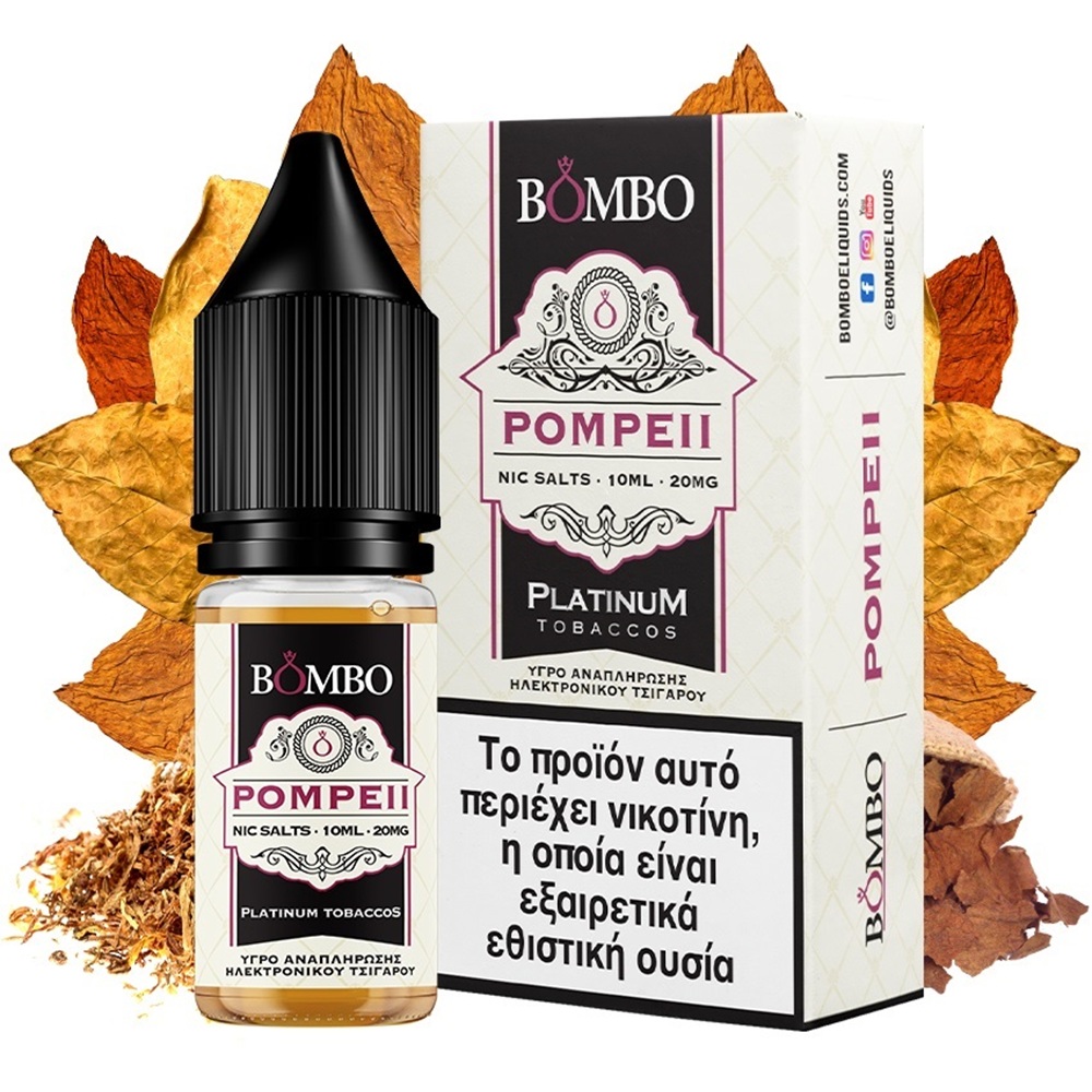 Picture of Bombo Platinum Tobaccos Pompeii Salt 20mg 10ml